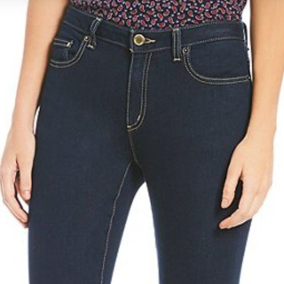 Michael Kors Selma Skinny Overdyed Indigo Jeans 2 - Picture 3 of 16